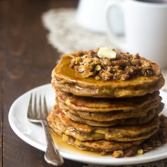 Whole Wheat Apple Pancakes