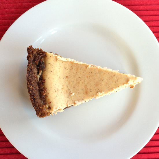 Pecan Crust Pumpkin Pie Cheesecake