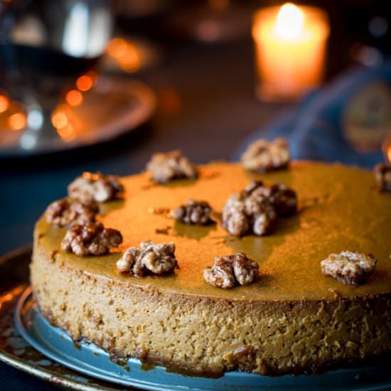 Gingerbread Pumpkin Cheesecake