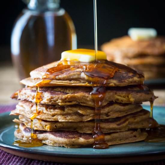 Gingerbread Apple Pancakes