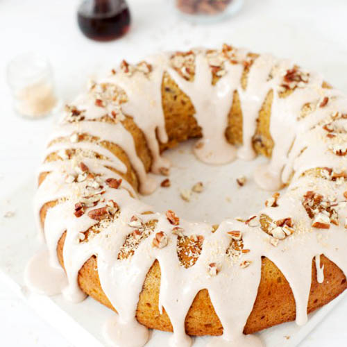 Pumpkin, Pecan and Coconut Cake