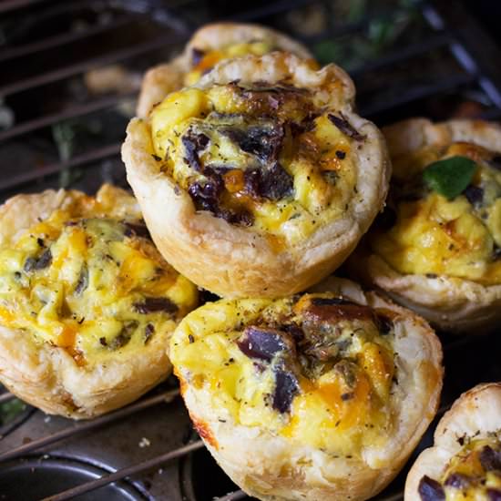 Biltong and Cheese Quiche Puffs