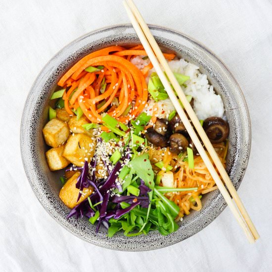 Kimchi rice bowl