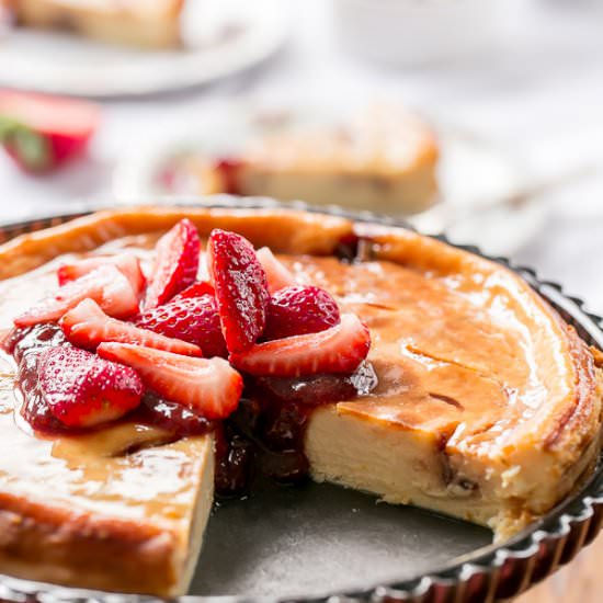 Strawberry Swirl Cheesecake