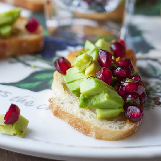 Red and Green Bruschetta