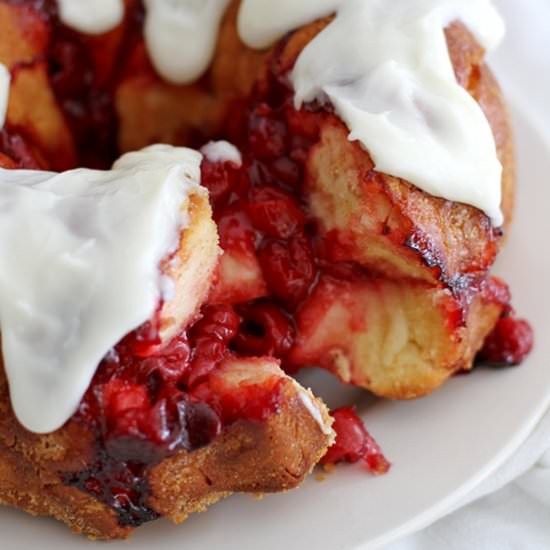 Cherry Cheesecake Monkey Bread
