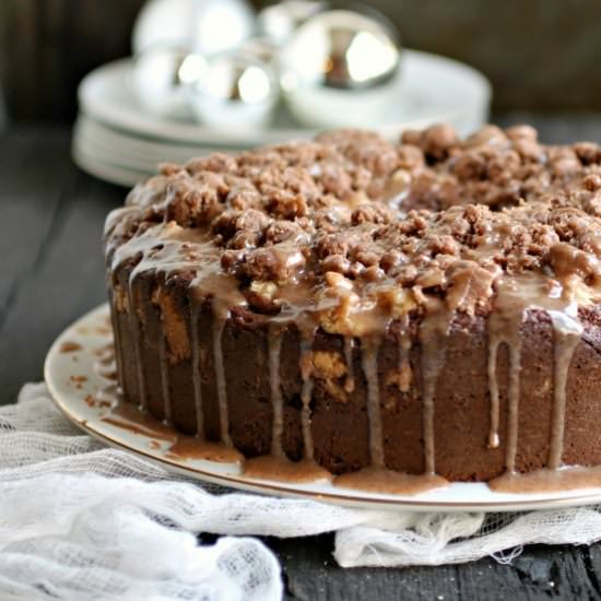 Chocolate Gingerbread Crumb Cake