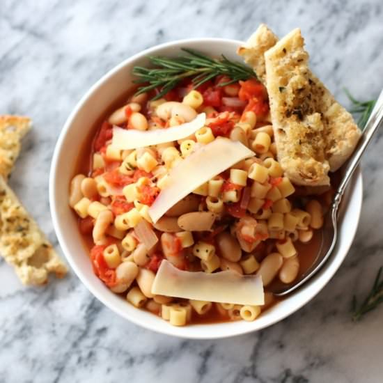 White Bean & Pasta Soup