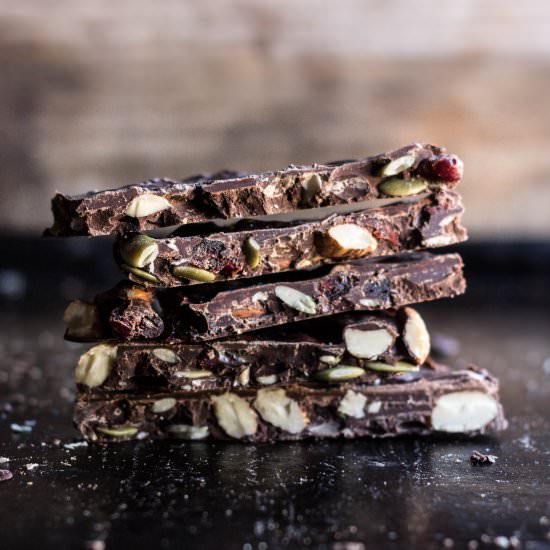 Cranberry, Pepita and Almond Bark