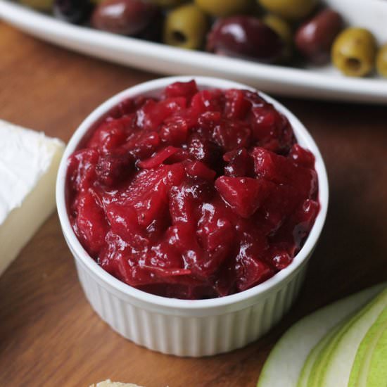 Cranberry Pear Chutney