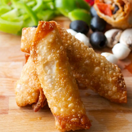 Pepperoni Veggie Egg Rolls