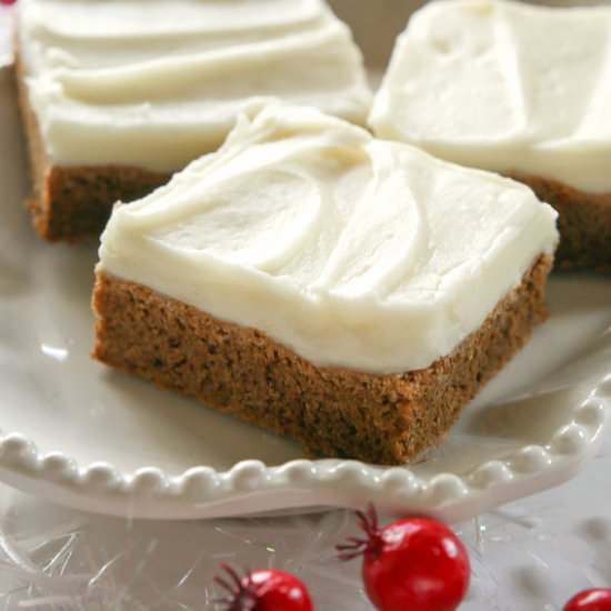 Gingerbread Cookie Bars