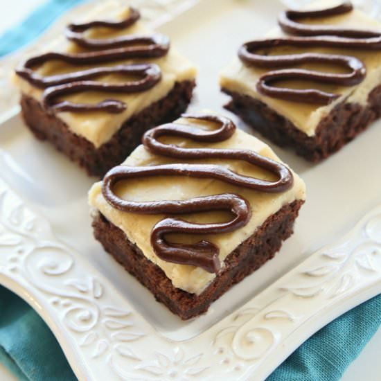 Salted Caramel Coconut Brownies