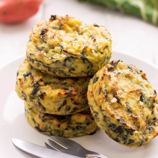 Swiss Chard Potato Cakes