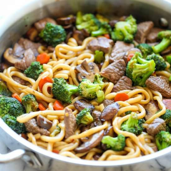 Beef Noodle Stir Fry