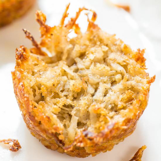Baked Parmesan Hash Brown Cups