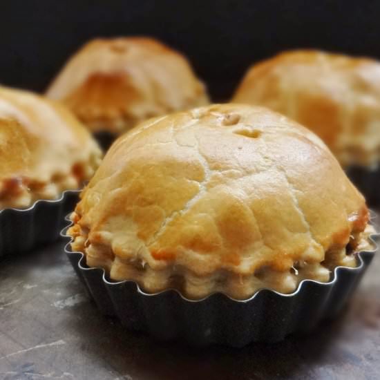 Butternut squash goat cheese pies