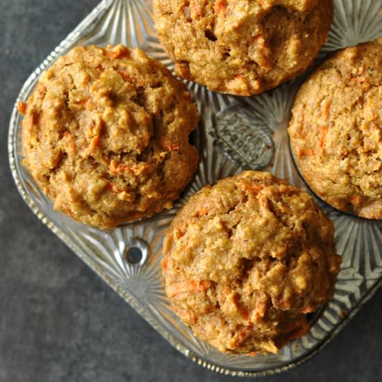 Healthy Carrot Butternut Muffins