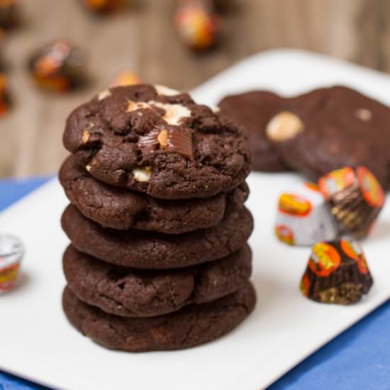 Peanut Butter Cup Brownie Cookies