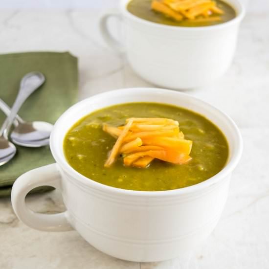 Persimmons Kale Avocado Soup