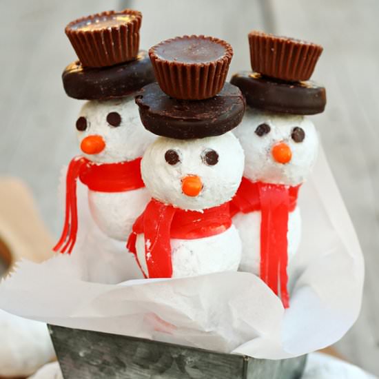 Donut Hole Snowmen