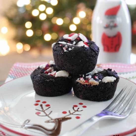 Peppermint Black Bean Brownies