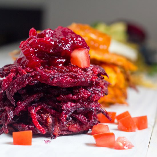 Rainbow Latkes