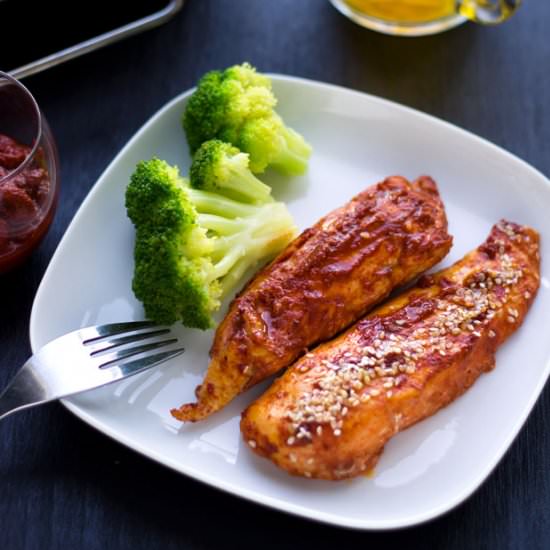 Roasted Harissa Chicken Breasts