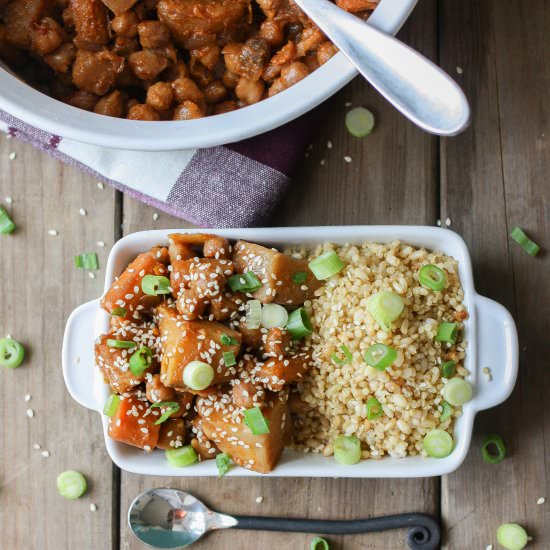 Korean Chickpeas, Carrots & Potatoes