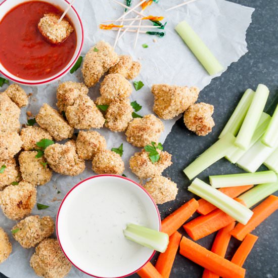 Vegan “Parmesan” Cauliflower Bites