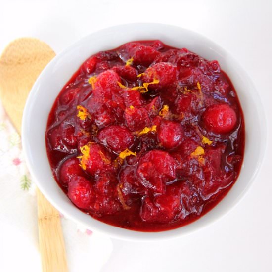 Vanilla-Orange Cranberry Sauce