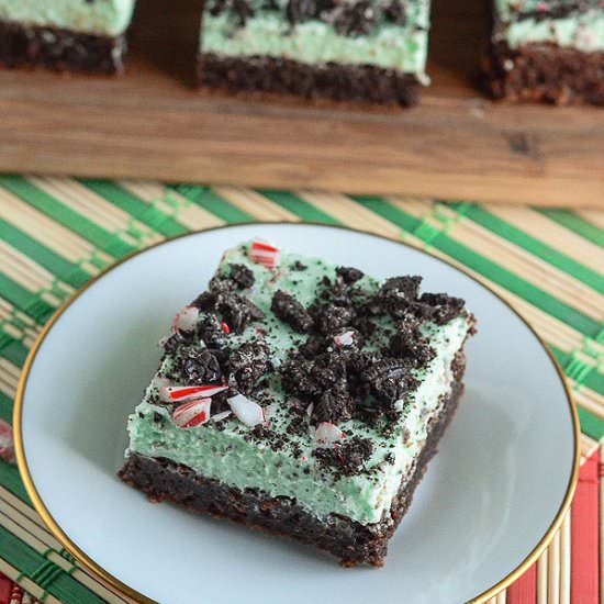 Naughty & Nice Mint Mousse Brownies