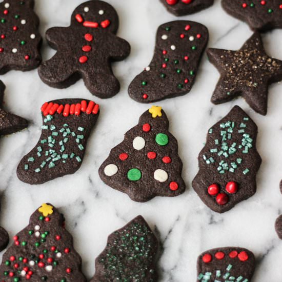 Chocolate Shortbread Cookies