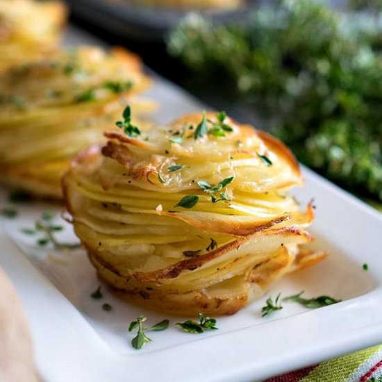 Asiago Potato Stacks