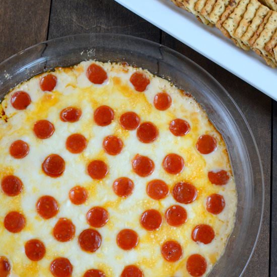 Pepperoni Alfredo Pizza Dip