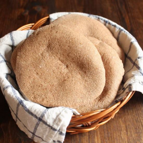 whole wheat pita bread