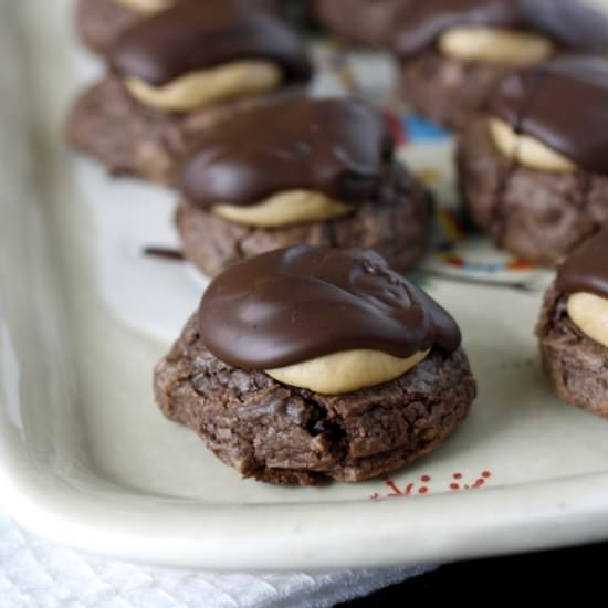 Buckeye Brownie Cookies