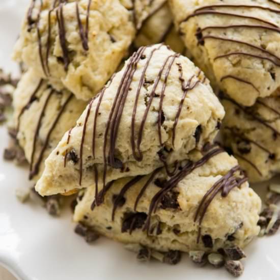 Mint Chip Scones