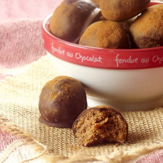 Peanut Butter Gingersnap Truffles