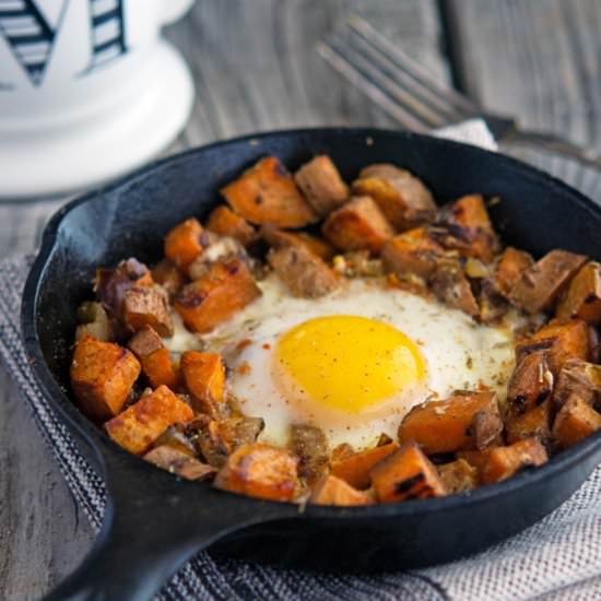 Sweet Potato and Onion Hash