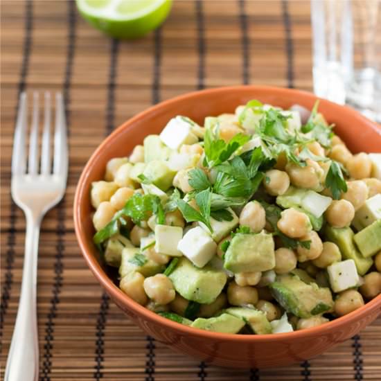Avocado Chickpea Salad
