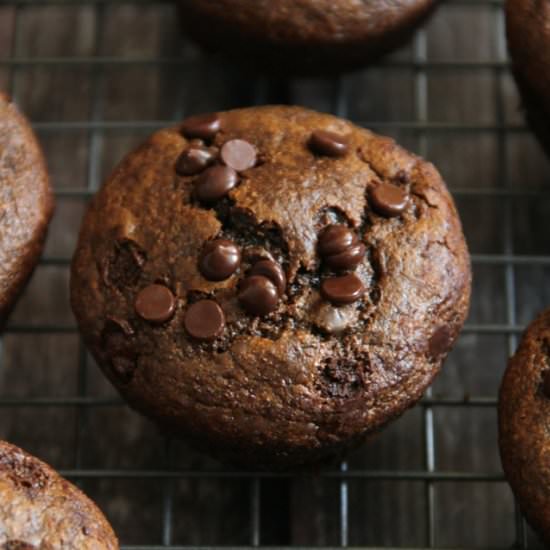 Flourless Gingerbread Muffins