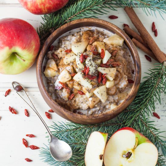 Apple Cinnamon Steel Cut Oats