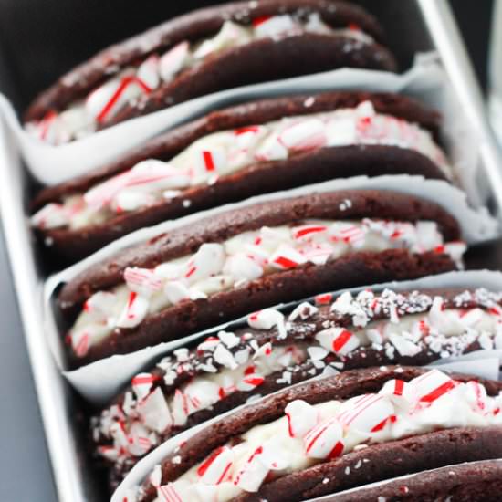 Chocolate and Mint Whoopie Pie