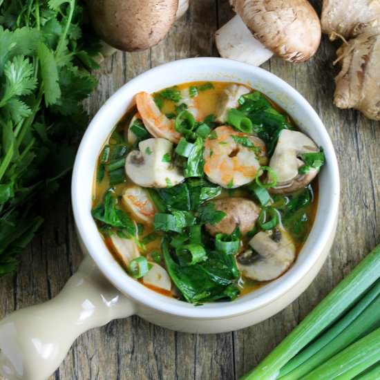 Thai-Style Shrimp and Curry Soup