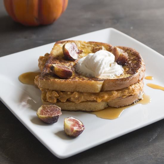Pumpkin Stuffed French Toast