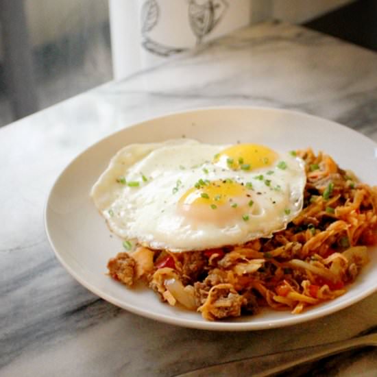 Sweet Potato and Chorizo Hash