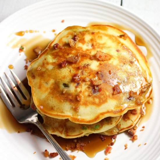 Bacon and Avocado Pancakes