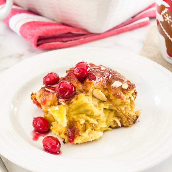 Egg Nog Baked French Toast