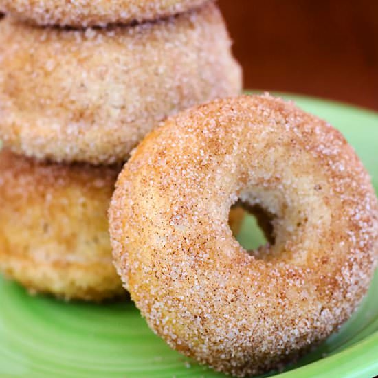 Baked Cinnamon Sugar Donuts